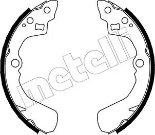 Handler.Part Brake shoe set, parking brake METELLI 530183 1