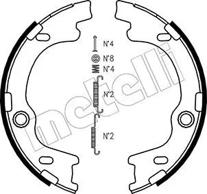 Handler.Part Brake shoe set, parking brake METELLI 530185K 1