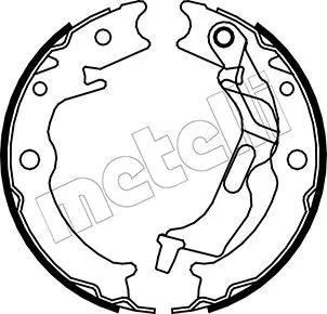 Handler.Part Brake shoe set, parking brake METELLI 530052 1