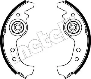 Handler.Part Brake shoe set METELLI 530063 1