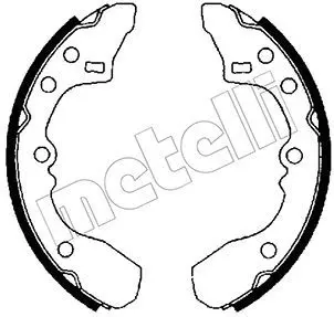 Handler.Part Brake shoe set METELLI 530203 1