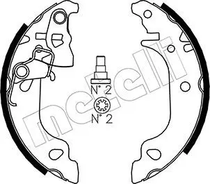 Handler.Part Brake shoe set METELLI 530079 1