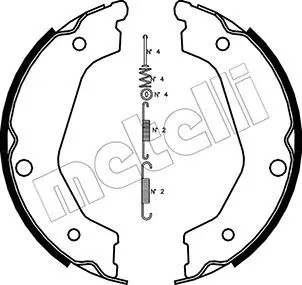 Handler.Part Brake shoe set, parking brake METELLI 530227K 1