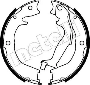 Handler.Part Brake shoe set, parking brake METELLI 530231 1