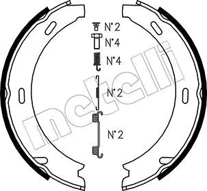 Handler.Part Brake shoe set, parking brake METELLI 530233K 1