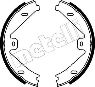 Handler.Part Brake shoe set, parking brake METELLI 530250 1