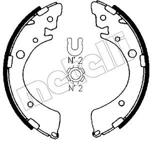 Handler.Part Brake shoe set METELLI 530153 1