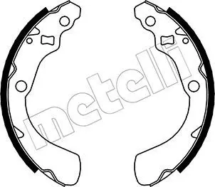 Handler.Part Brake shoe set METELLI 530156 1