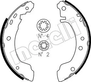 Handler.Part Brake shoe set METELLI 530283 1