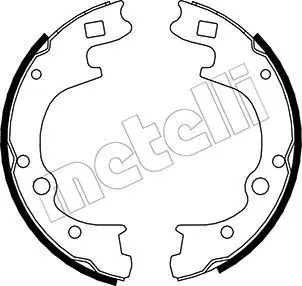 Handler.Part Brake shoe set, parking brake METELLI 530298 1