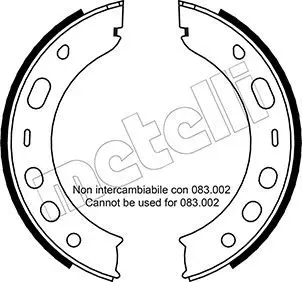 Handler.Part Brake shoe set, parking brake METELLI 530336 1