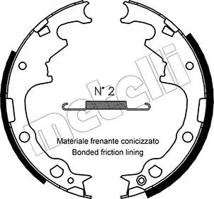 Handler.Part Brake shoe set METELLI 530349 1