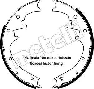 Handler.Part Brake shoe set METELLI 530352 1