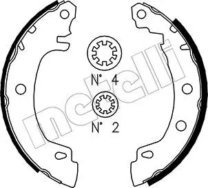 Handler.Part Brake shoe set METELLI 530353 1