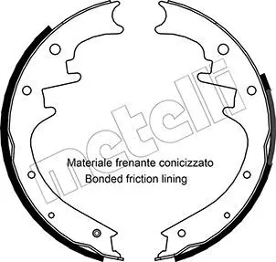 Handler.Part Brake shoe set METELLI 530358 1