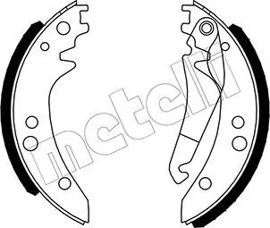 Handler.Part Brake shoe set METELLI 530238 1