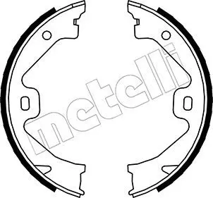 Handler.Part Brake shoe set, parking brake METELLI 530369 1