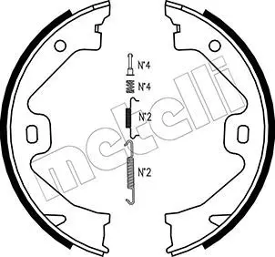 Handler.Part Brake shoe set, parking brake METELLI 530369K 1