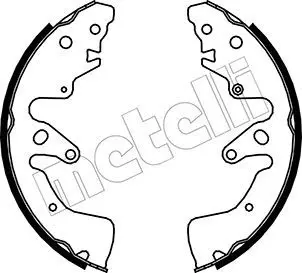 Handler.Part Brake shoe set METELLI 530407 1