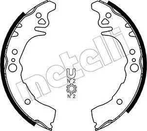 Handler.Part Brake shoe set METELLI 530436 1