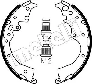 Handler.Part Brake shoe set METELLI 530452 1