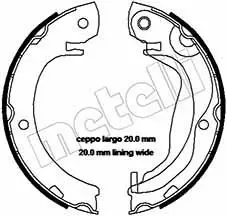 Handler.Part Brake shoe set, parking brake METELLI 530453 1