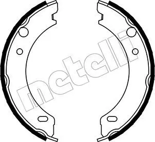 Handler.Part Brake shoe set, parking brake METELLI 530477 1