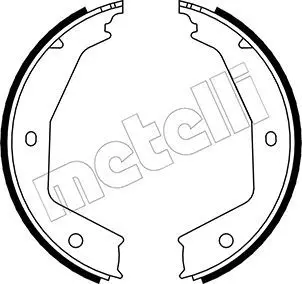 Handler.Part Brake shoe set, parking brake METELLI 530331 1