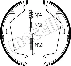 Handler.Part Brake shoe set, parking brake METELLI 530479K 1