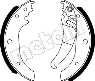 Handler.Part Brake shoe set METELLI 530489 1