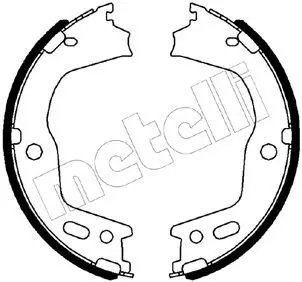 Handler.Part Brake shoe set, parking brake METELLI 530497 1