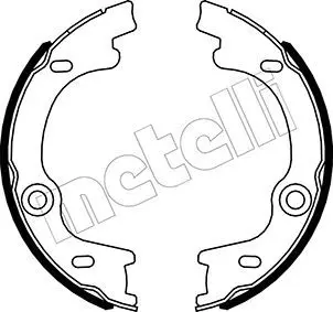 Handler.Part Brake shoe set, parking brake METELLI 530505 1