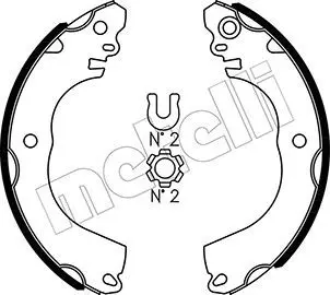 Handler.Part Brake shoe set METELLI 530509 1