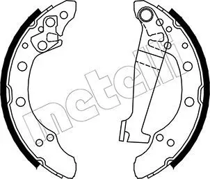 Handler.Part Brake shoe set METELLI 530462 1