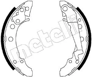 Handler.Part Brake shoe set METELLI 530470 1