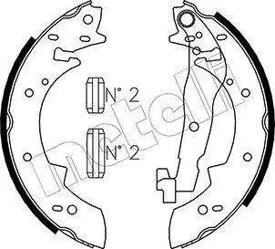 Handler.Part Brake shoe set METELLI 530475 1