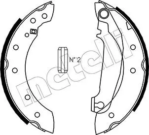 Handler.Part Brake shoe set METELLI 530476 1