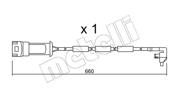 Handler.Part Warning contact, brake pad wear METELLI SU090 1