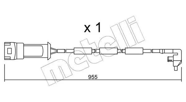 Handler.Part Warning contact, brake pad wear METELLI SU091 1