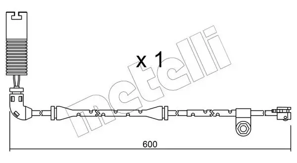 Handler.Part Warning contact, brake pad wear METELLI SU112 1