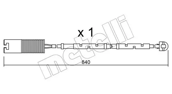 Handler.Part Warning contact, brake pad wear METELLI SU123 1