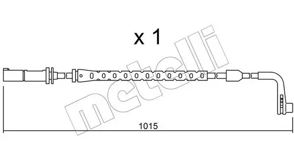 Handler.Part Warning contact, brake pad wear METELLI SU221 1