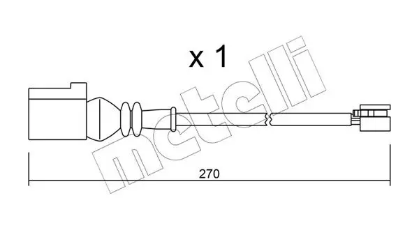 Handler.Part Warning contact, brake pad wear METELLI SU246 1