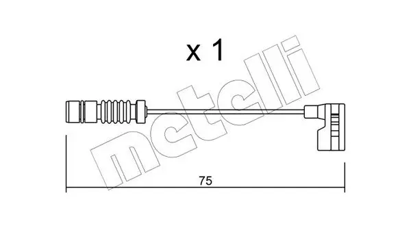 Handler.Part Warning contact, brake pad wear METELLI SU251 1