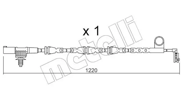 Handler.Part Warning contact, brake pad wear METELLI SU256 1