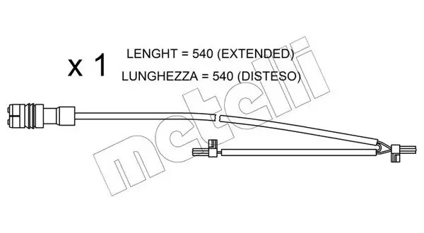 Handler.Part Warning contact, brake pad wear METELLI SU262 1