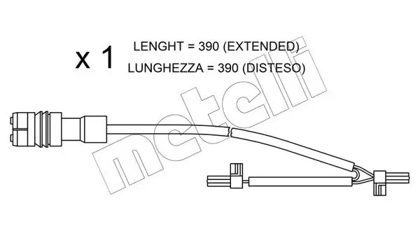 Handler.Part Warning contact, brake pad wear METELLI SU264 1