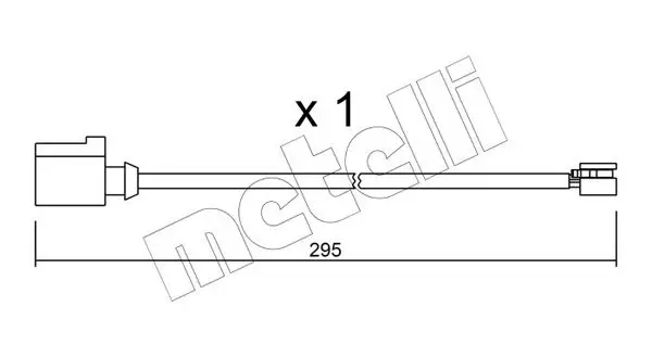 Handler.Part Warning contact, brake pad wear METELLI SU273 1