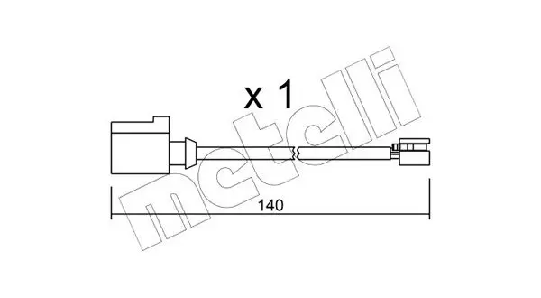 Handler.Part Warning contact, brake pad wear METELLI SU274 1