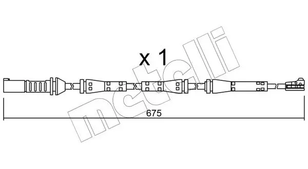 Handler.Part Warning contact, brake pad wear METELLI SU278 1